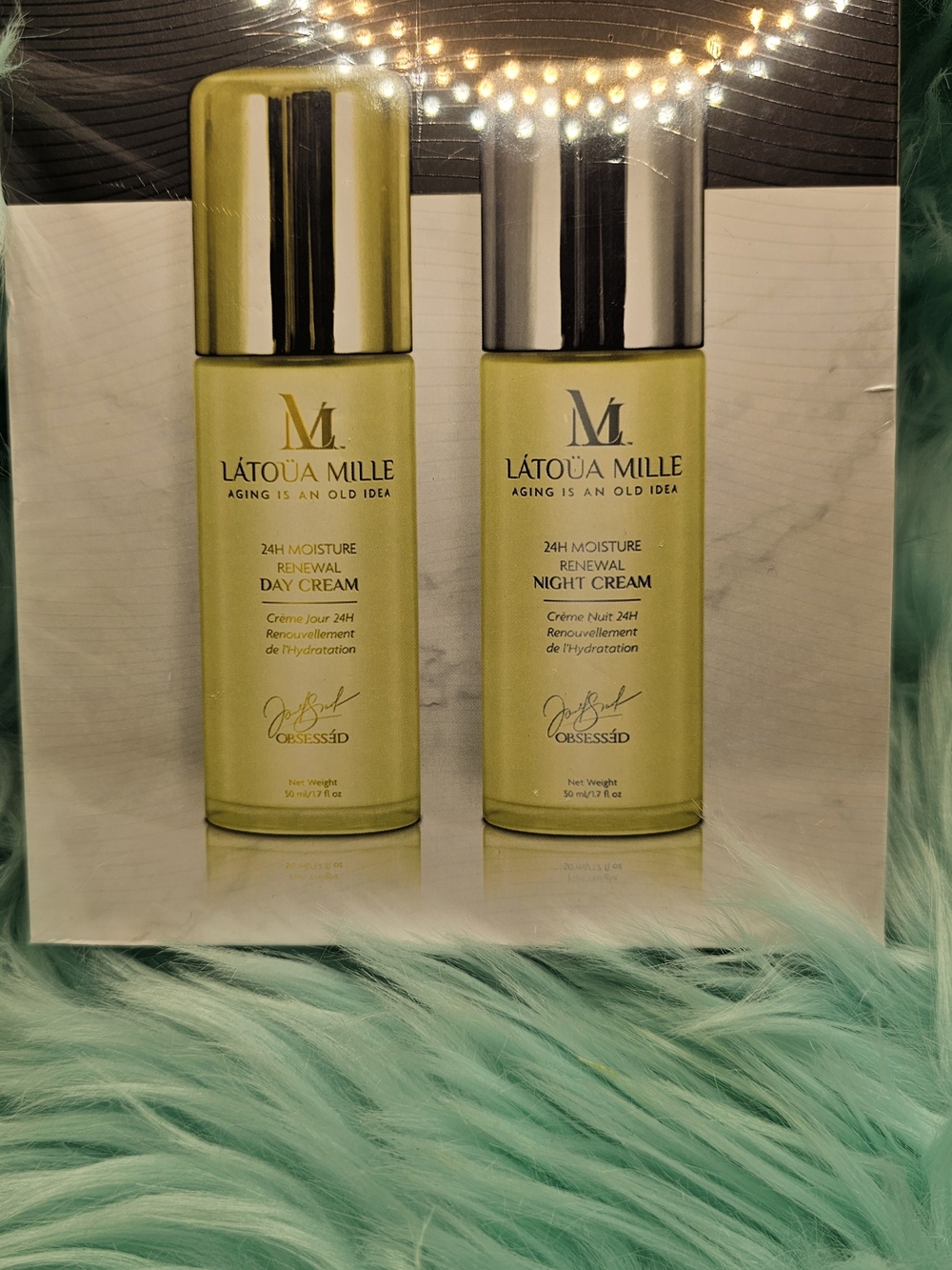 24H Moisture Renewal Day & Night Cream Set - Green